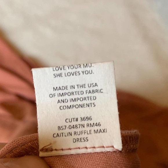 Show Me Your MuMu Caitlin Ruffle Maxi Dress Mauve - Picture 9 of 10